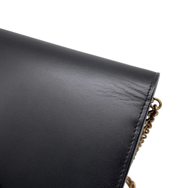 サンローランパリ チェーンショルダーウォレット ル・マイヨン カーフスキン 696608 SAINT LAURENT PARIS 財布 黒
