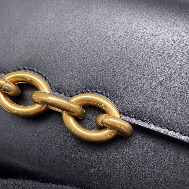 サンローランパリ チェーンショルダーウォレット ル・マイヨン カーフスキン 696608 SAINT LAURENT PARIS 財布 黒