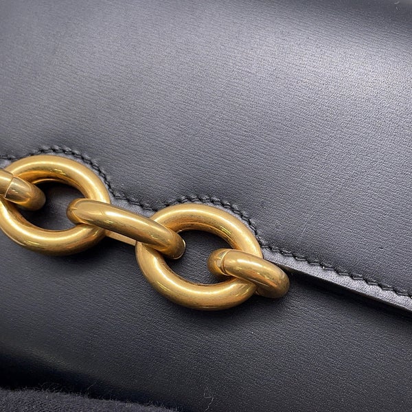 サンローランパリ チェーンショルダーウォレット ル・マイヨン カーフスキン 696608 SAINT LAURENT PARIS 財布 黒
