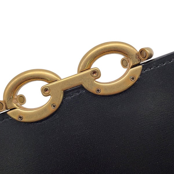 サンローランパリ チェーンショルダーウォレット ル・マイヨン カーフスキン 696608 SAINT LAURENT PARIS 財布 黒