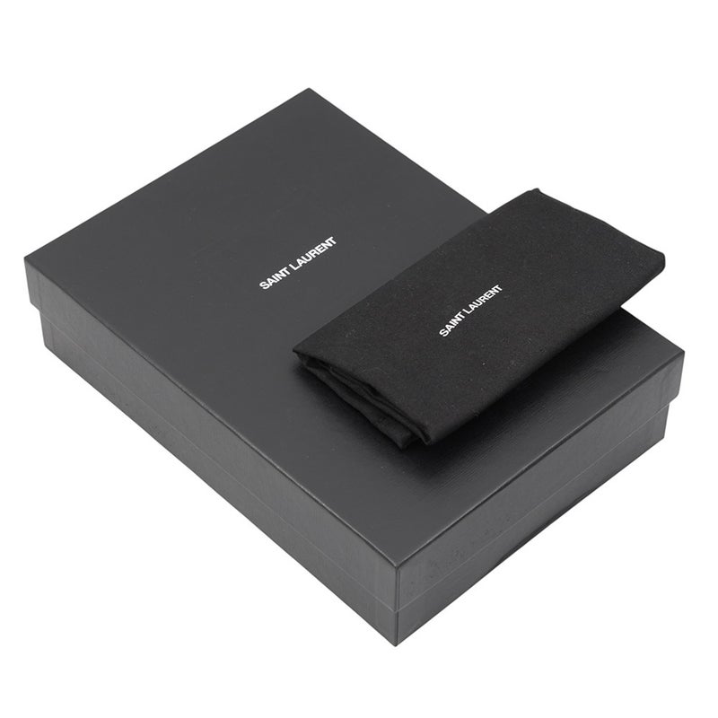 サンローランパリ チェーンショルダーウォレット ル・マイヨン カーフスキン 696608 SAINT LAURENT PARIS 財布 黒