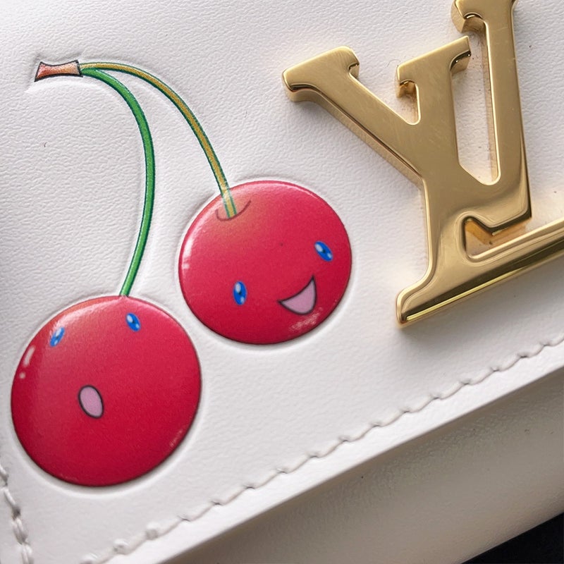 ルイヴィトン 二つ折り財布L V×TM ポルトフォイユ カプシーヌ タイニー カーフレザー M14298 LOUIS VUITTON 村上隆 コラボ