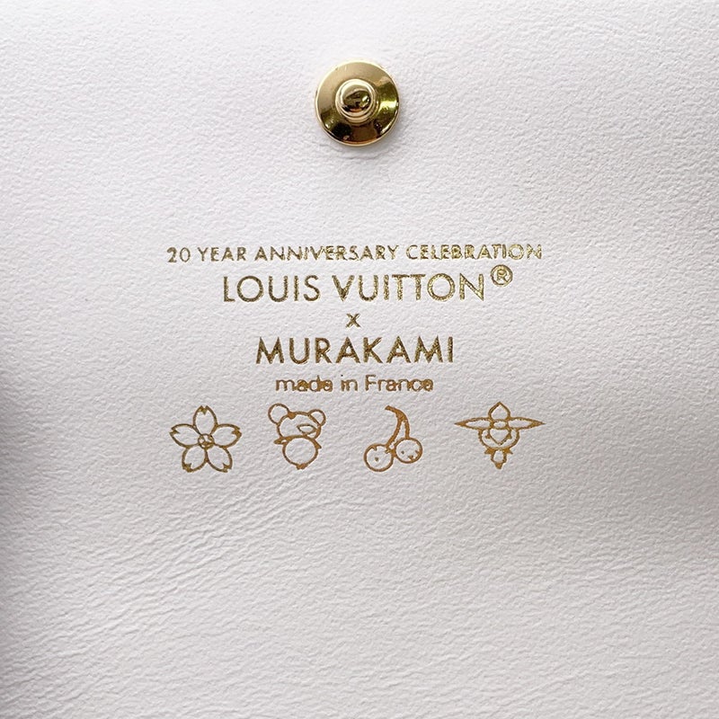 ルイヴィトン 二つ折り財布L V×TM ポルトフォイユ カプシーヌ タイニー カーフレザー M14298 LOUIS VUITTON 村上隆 コラボ
