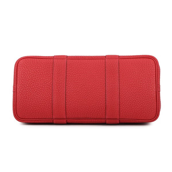 エルメス トートバッグ ガーデンパーティTPM ルージュピマン/シルバー金具 ネゴンダ G刻印 HERMES Garden Party