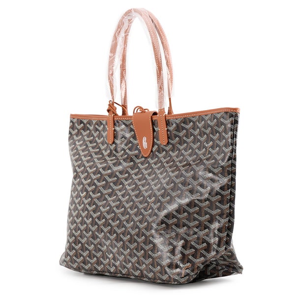 ゴヤール トートバッグ サンルイPM クリップ付 PVC/レザー STLCROPMLTY01CL03P GOYARD ポーチ付き 黒 ブラウン