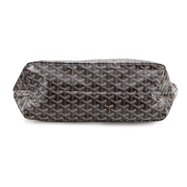 ゴヤール トートバッグ サンルイPM クリップ付 PVC/レザー STLCROPMLTY01CL03P GOYARD ポーチ付き 黒 ブラウン