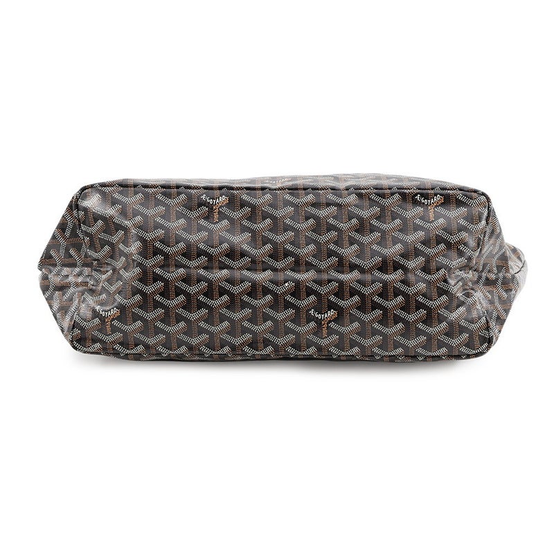 ゴヤール トートバッグ サンルイPM クリップ付 PVC/レザー STLCROPMLTY01CL03P GOYARD ポーチ付き 黒 ブラウン