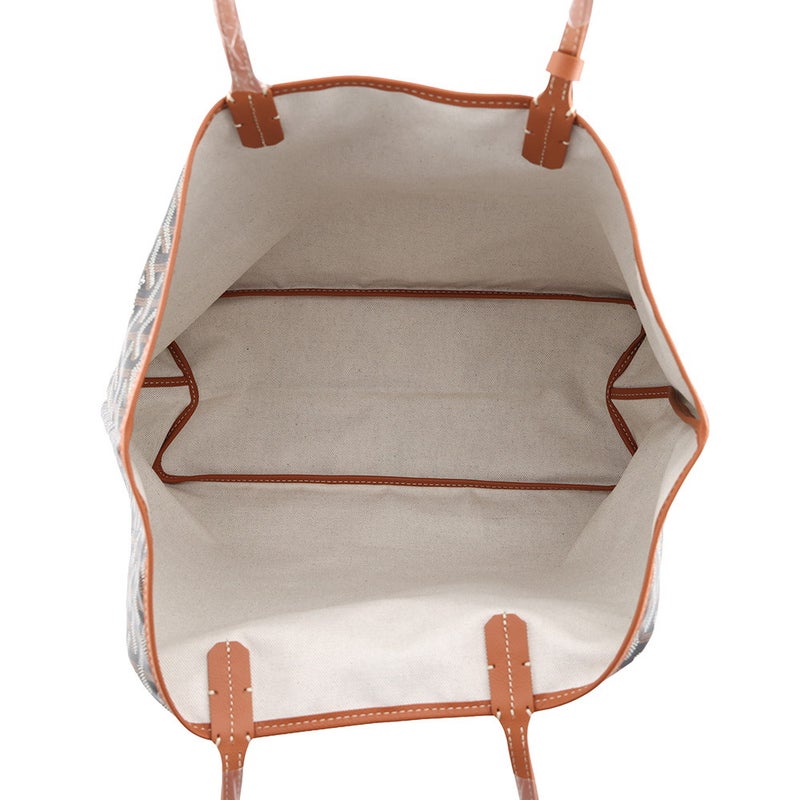ゴヤール トートバッグ サンルイPM クリップ付 PVC/レザー STLCROPMLTY01CL03P GOYARD ポーチ付き 黒 ブラウン