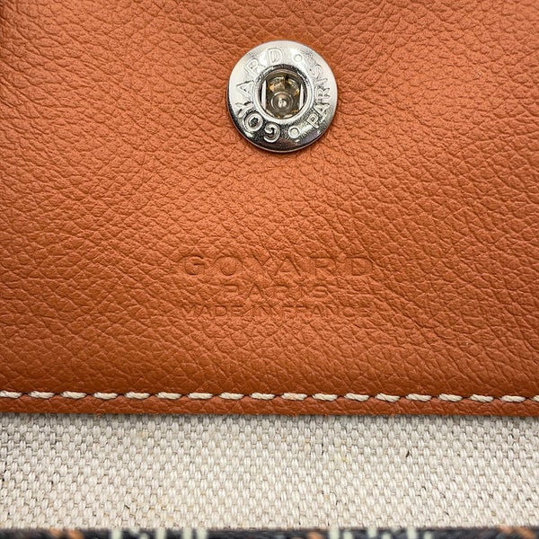 ゴヤール トートバッグ サンルイPM クリップ付 PVC/レザー STLCROPMLTY01CL03P GOYARD ポーチ付き 黒 ブラウン