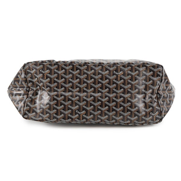 ゴヤール トートバッグ サンルイPM クリップ付 PVC/レザー STLCROPMLTY01CL01P GOYARD ポーチ付き 黒