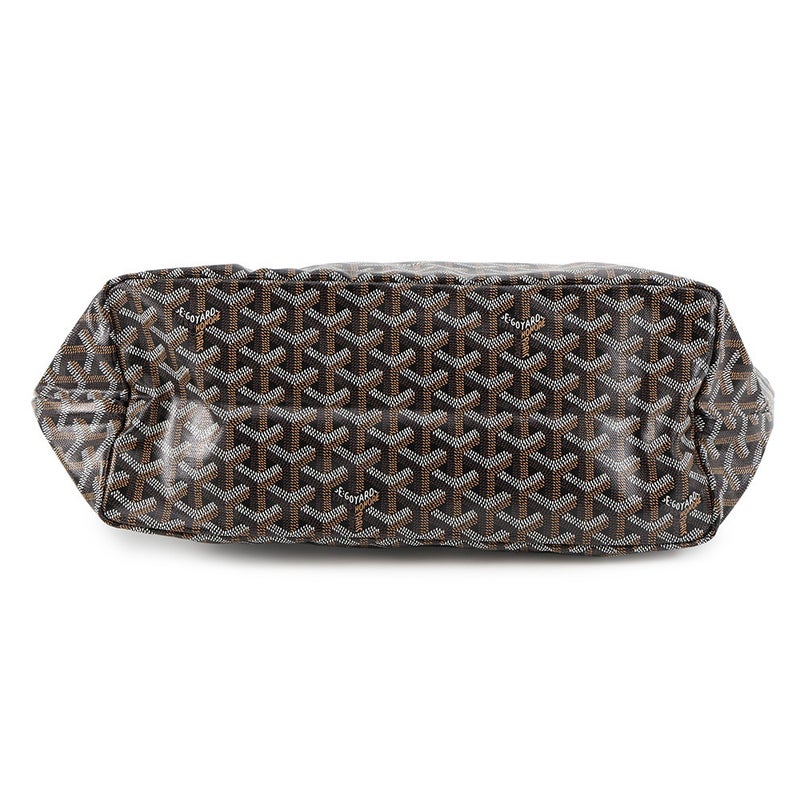 ゴヤール トートバッグ サンルイPM クリップ付 PVC/レザー STLCROPMLTY01CL01P GOYARD ポーチ付き 黒