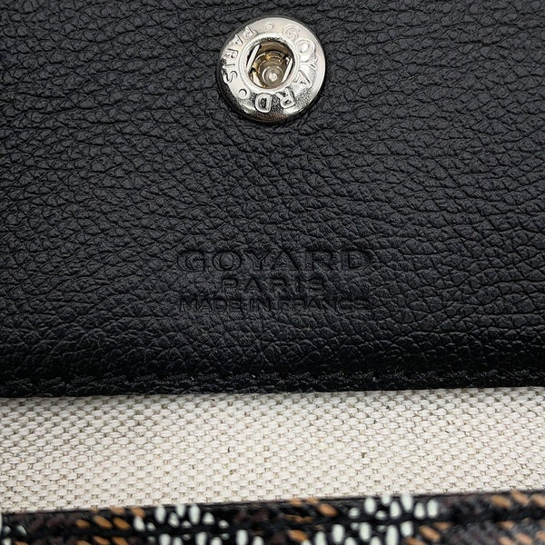 ゴヤール トートバッグ サンルイPM クリップ付 PVC/レザー STLCROPMLTY01CL01P GOYARD ポーチ付き 黒