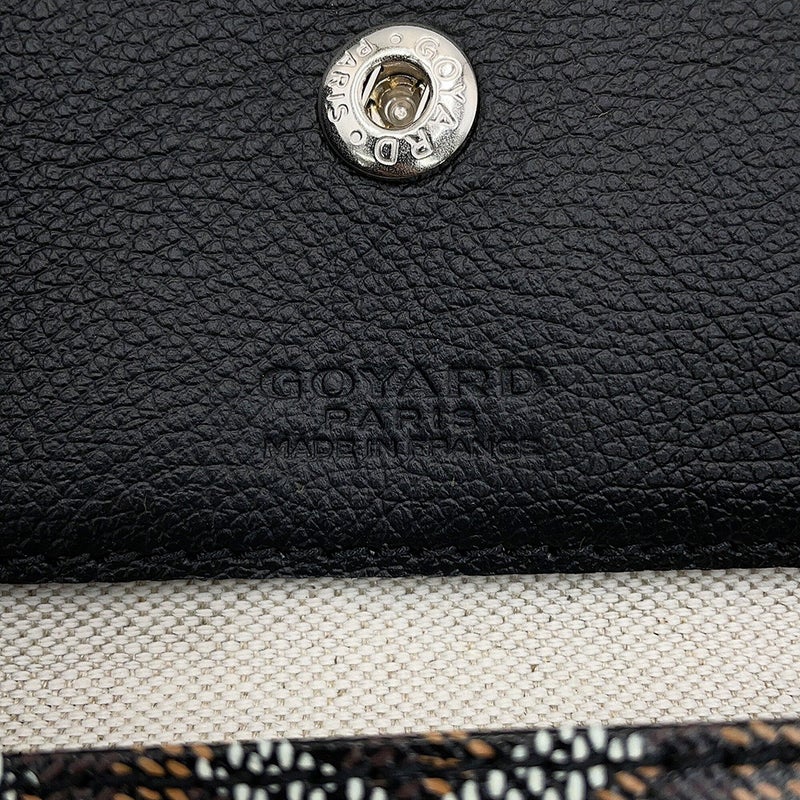 ゴヤール トートバッグ サンルイPM クリップ付 PVC/レザー STLCROPMLTY01CL01P GOYARD ポーチ付き 黒