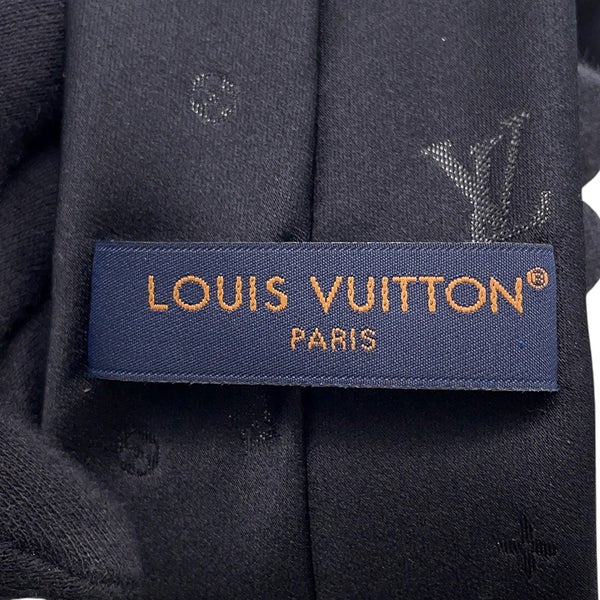 ルイヴィトン ネクタイ LV スターリーナイト シルク M79089 LOUIS VUITTON メンズ 黒
