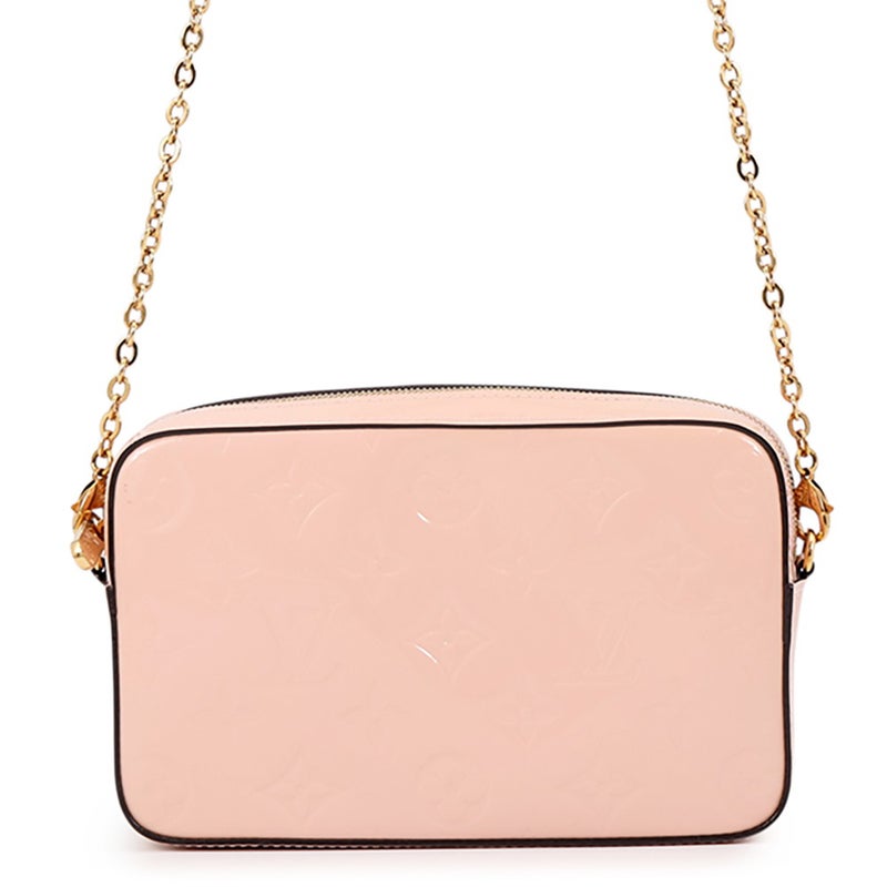 ルイヴィトン チェーンショルダーバッグ モノグラム・ヴェルニ カメラ・ポーチ M64058 LOUIS VUITTON ポシェット
