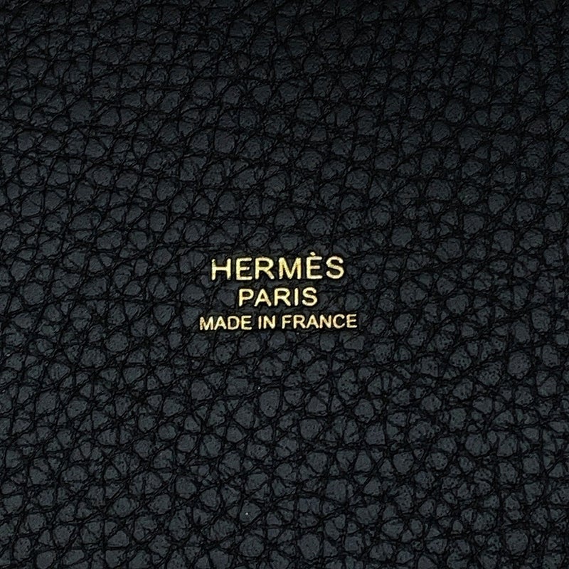エルメス ハンドバッグ ピコタンロックPM ブラック/ゴールド金具 トリヨンクレマンス G刻印 HERMES トートバッグ 黒