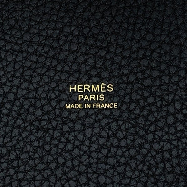 エルメス ハンドバッグ ピコタンロックPM ブラック/ゴールド金具 トリヨンクレマンス G刻印 HERMES トートバッグ 黒