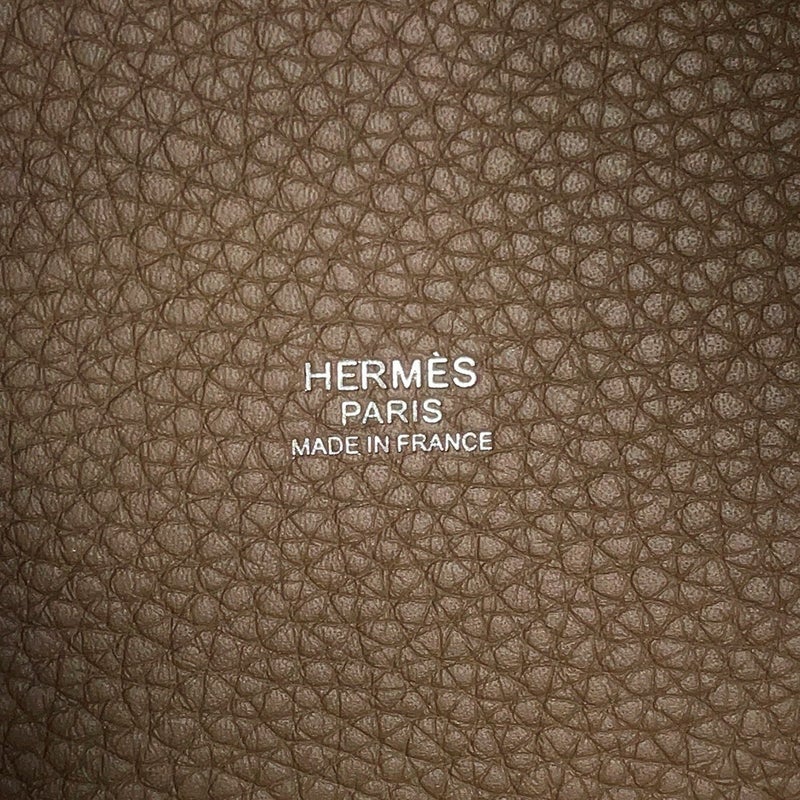 エルメス ハンドバッグ ピコタンロックPM エトゥープ/シルバー金具 トリヨンクレマンス K刻印 HERMES トートバッグ
