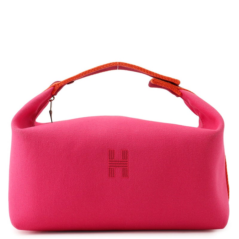 エルメス ハンドバッグ ブリッド・ア・ブラックGM ハイビスカス/シルバー金具 キャンバス HERMES バッグ ポーチ