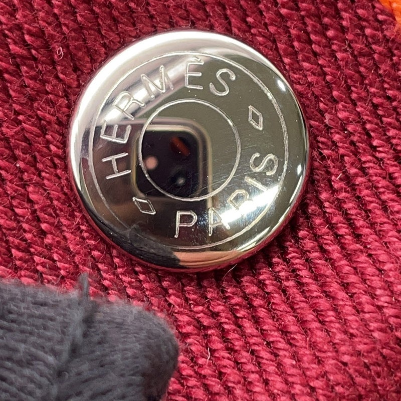 エルメス ハンドバッグ ブリッド・ア・ブラックGM ハイビスカス/シルバー金具 キャンバス HERMES バッグ ポーチ