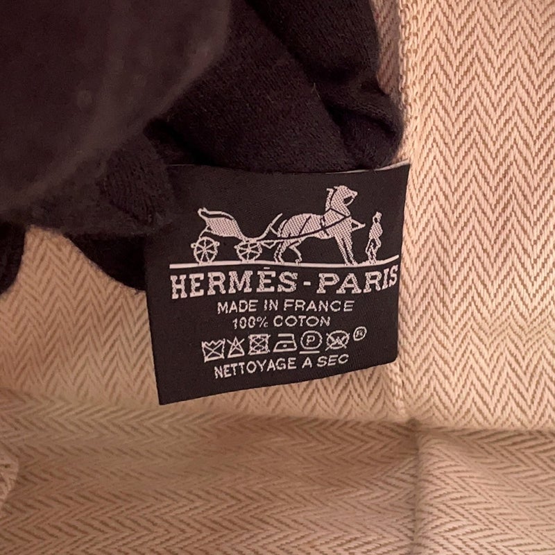 エルメス ハンドバッグ ブリッド・ア・ブラックGM ハイビスカス/シルバー金具 キャンバス HERMES バッグ ポーチ