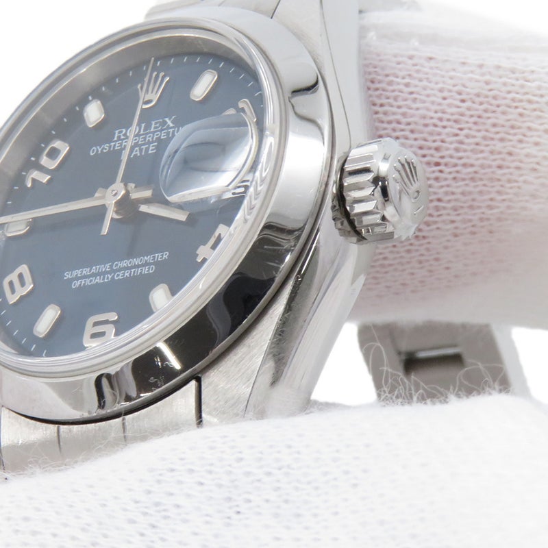 ロレックス オイスターパーペチュアル デイト P番 79160 ROLEX 腕時計 ブルー文字盤 飛びアラビア