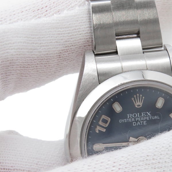 ロレックス オイスターパーペチュアル デイト P番 79160 ROLEX 腕時計 ブルー文字盤 飛びアラビア