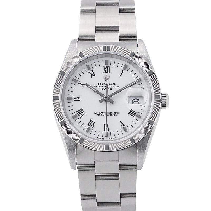 ロレックス オイスターパーペチュアル デイト 15210 W番 ROLEX 腕時計 白文字盤