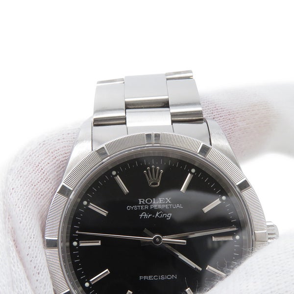 ロレックス エアキング P番 14010 ROLEX 腕時計 黒文字盤