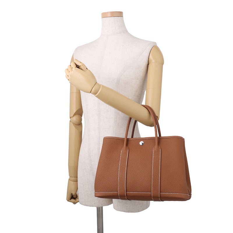 エルメス トートバッグ ガーデンパーティTPM ゴールド/シルバー金具 ネゴンダ G刻印