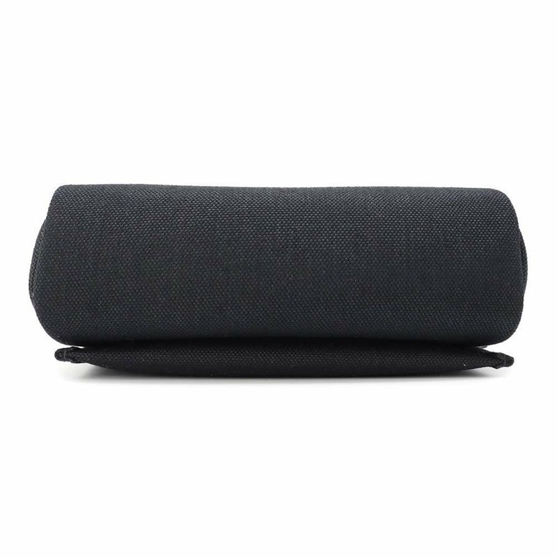 エルメス ショルダーバッグ エールバッグジップ ミニ ブラック/シルバー金具 トワルミリタリー/ヴァッシュハンター W刻印 黒