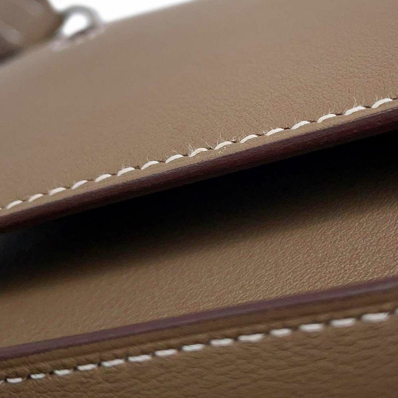 エルメス ジプシエール ミニ エトゥープ/シルバー金具 スイフト U刻印 HERMES バッグ