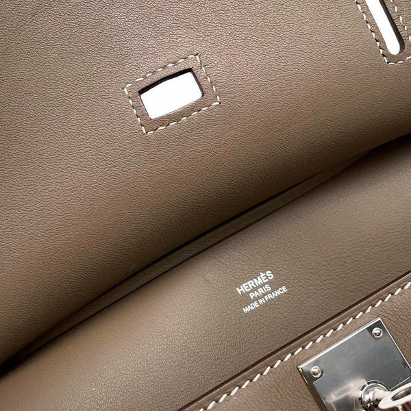 エルメス ジプシエール ミニ エトゥープ/シルバー金具 スイフト U刻印 HERMES バッグ