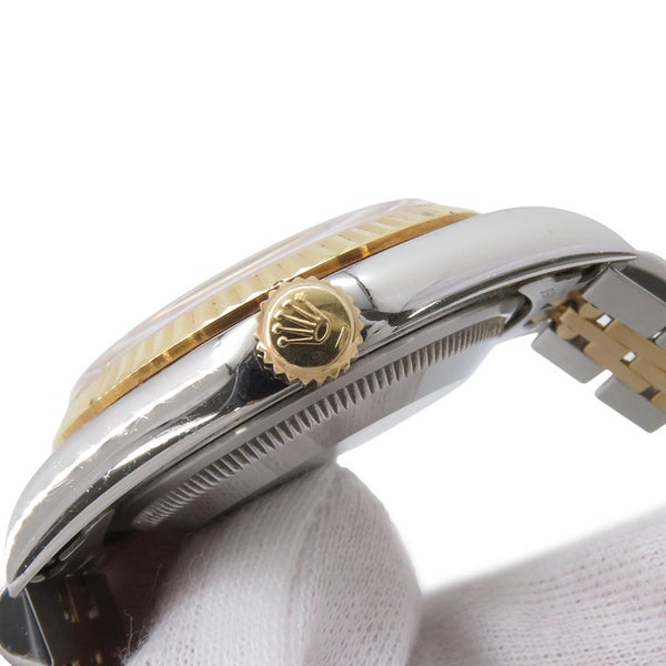 ロレックス デイトジャスト U番 SS/K18YG 16233 ROLEX 腕時計 シャンパン文字盤