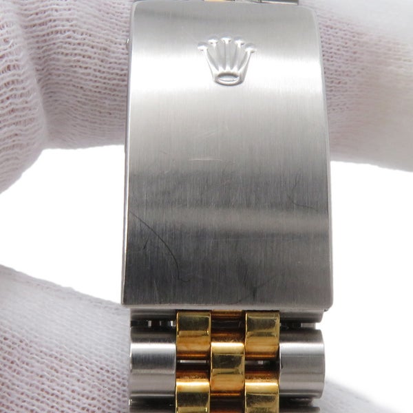 ロレックス デイトジャスト U番 SS/K18YG 16233 ROLEX 腕時計 シャンパン文字盤
