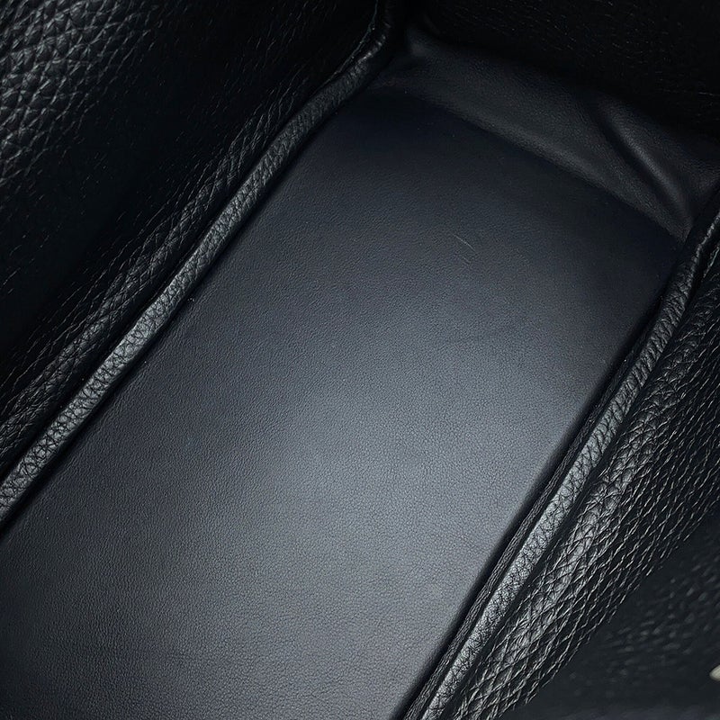 エルメス ハンドバッグ リンディ26  ブラック/シルバー金具 トリヨンクレマンス K刻印 2wayショルダー 黒