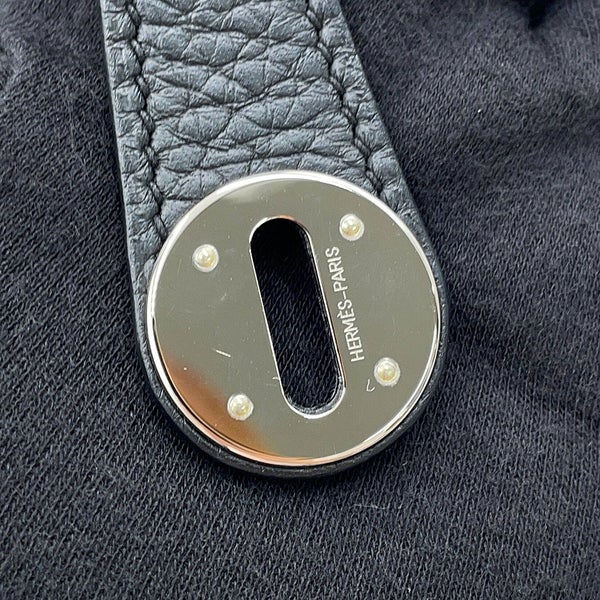 エルメス ハンドバッグ リンディ26  ブラック/シルバー金具 トリヨンクレマンス K刻印 2wayショルダー 黒