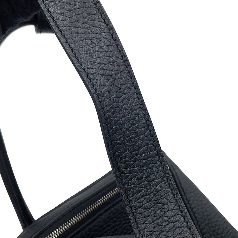 エルメス ハンドバッグ リンディ26  ブラック/シルバー金具 トリヨンクレマンス K刻印 2wayショルダー 黒