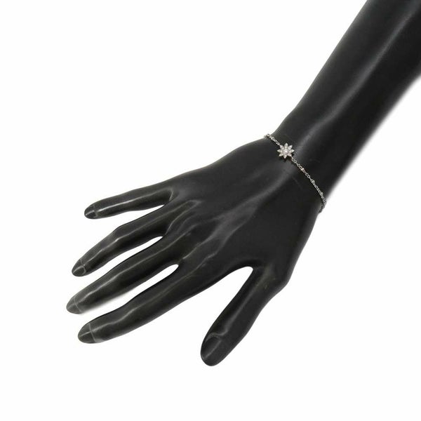 グッチ ブレスレット フローラ GGチャーム ダイヤ 64P 計約0.22ct K18WGホワイトゴールド 581817 GUCCI