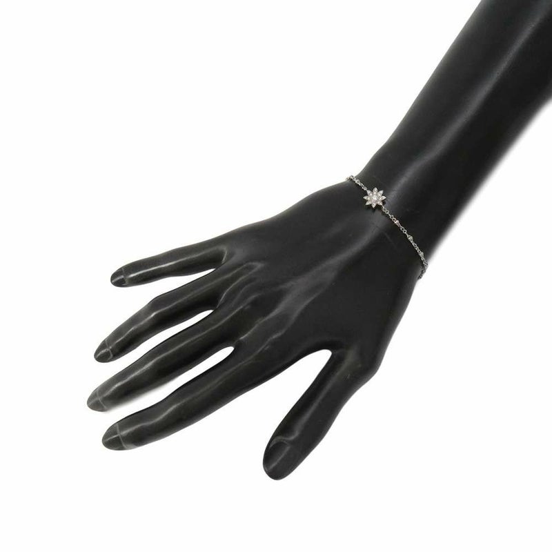 グッチ ブレスレット フローラ GGチャーム ダイヤ 64P 計約0.22ct K18WGホワイトゴールド 581817 GUCCI