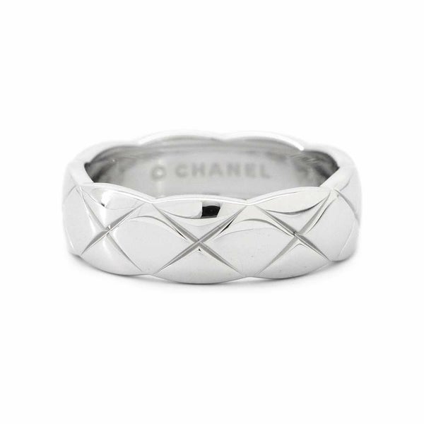 シャネル リング ココ クラッシュ コレクション リング ミディアム K18WGホワイトゴールド サイズ59 J10570 CHANEL 指輪 ジュエリー