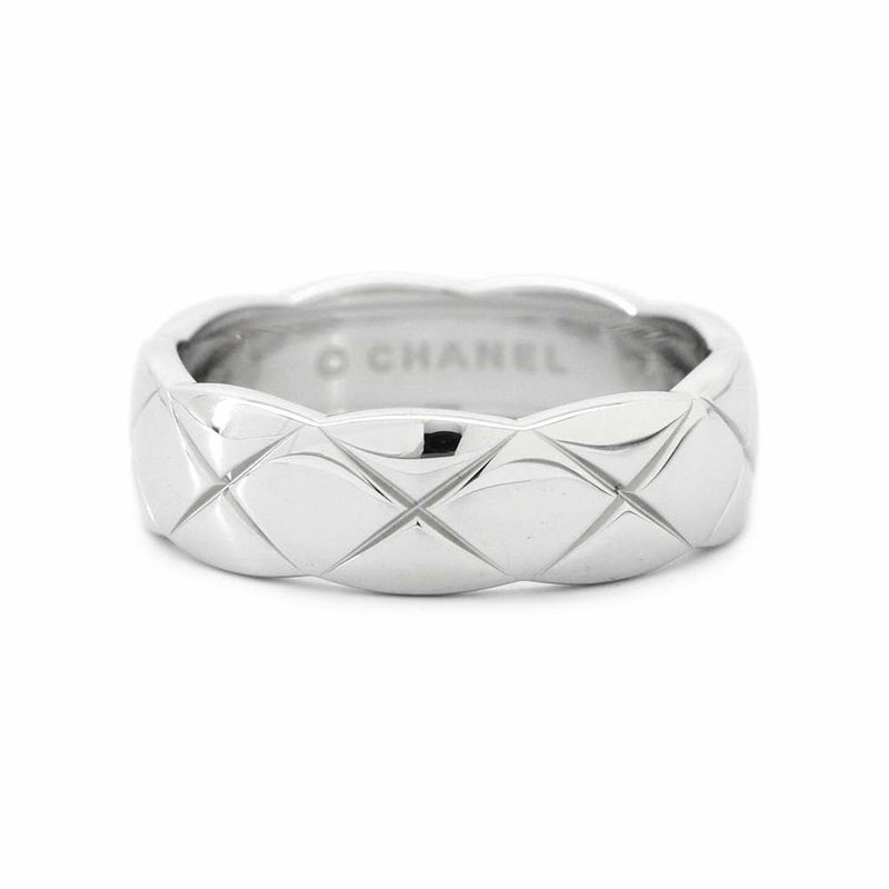 シャネル リング ココ クラッシュ コレクション リング ミディアム K18WGホワイトゴールド サイズ59 J10570 CHANEL 指輪 ジュエリー