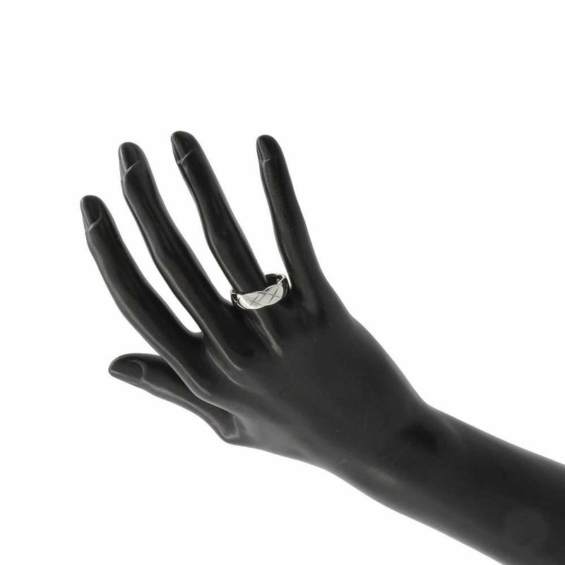 シャネル リング ココ クラッシュ コレクション リング ミディアム K18WGホワイトゴールド サイズ59 J10570 CHANEL 指輪 ジュエリー