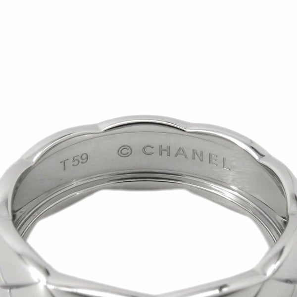 シャネル リング ココ クラッシュ コレクション リング ミディアム K18WGホワイトゴールド サイズ59 J10570 CHANEL 指輪 ジュエリー