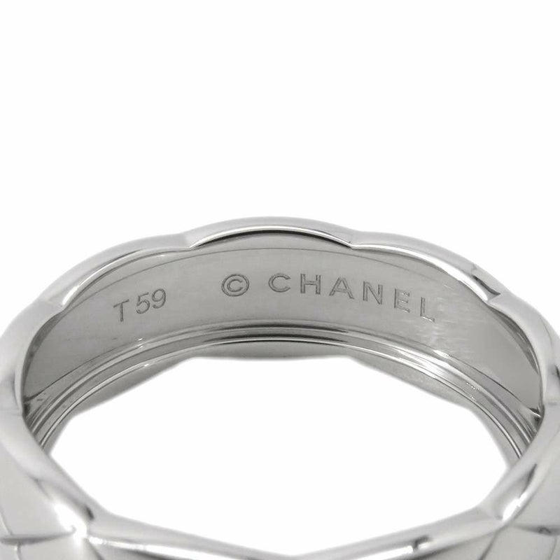 シャネル リング ココ クラッシュ コレクション リング ミディアム K18WGホワイトゴールド サイズ59 J10570 CHANEL 指輪 ジュエリー