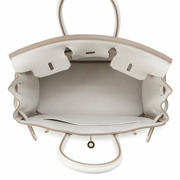 エルメス バーキン25 グリスペール/ゴールド金具 トゴ W刻印 HERMES Birkin ハンドバッグ