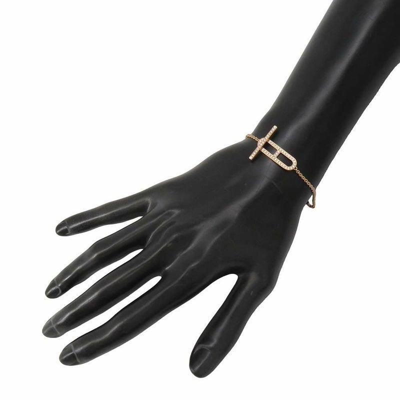 エルメス ブレスレット エヴァーシェーヌダンクル ブレスレット ダイヤ 54P 0.37ct K18PG HERMES ジュエリー