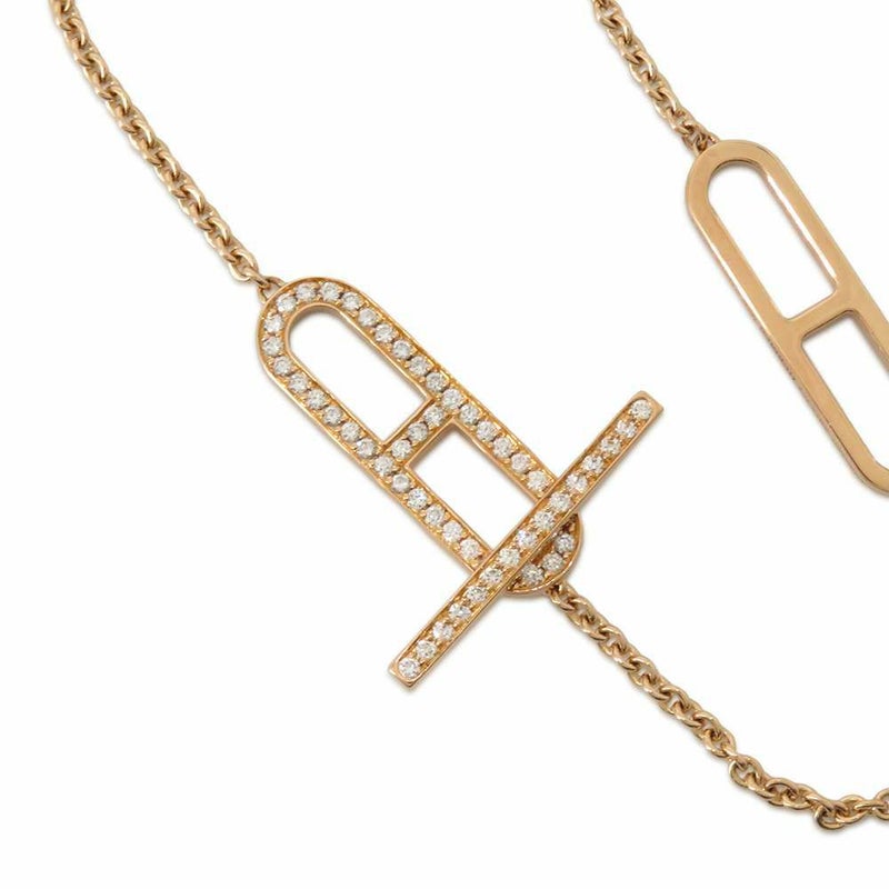 エルメス ブレスレット エヴァーシェーヌダンクル ブレスレット ダイヤ 54P 0.37ct K18PG HERMES ジュエリー