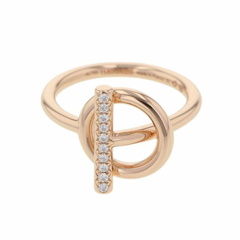 エルメス リング エシャペPM ダイヤモンド 10P 計0.07ct K18PGピンクゴールド リングサイズ50 HERMES ジュエリー