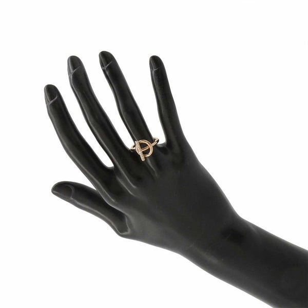 エルメス リング エシャペPM ダイヤモンド 10P 計0.07ct K18PGピンクゴールド リングサイズ50 HERMES ジュエリー